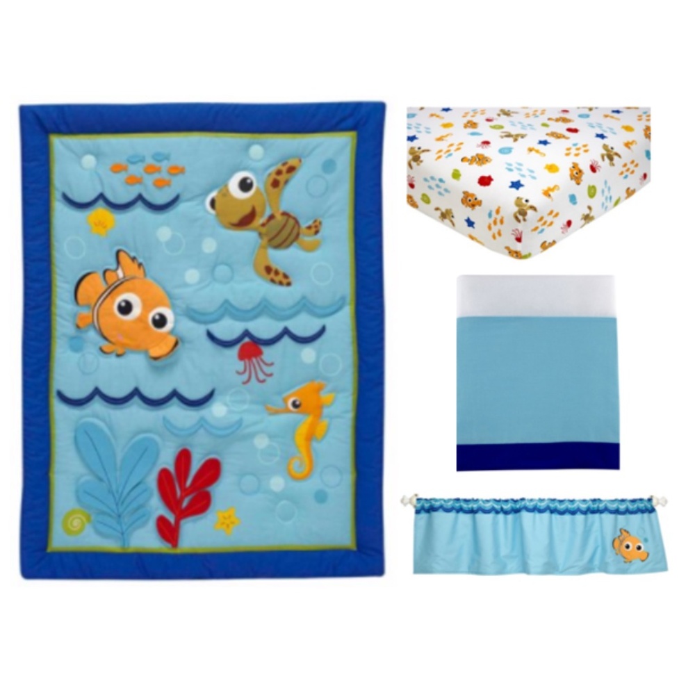 Finding Nemo: Wavy Days 9 Piece crib Bedding Set - Picture 3 of 12
